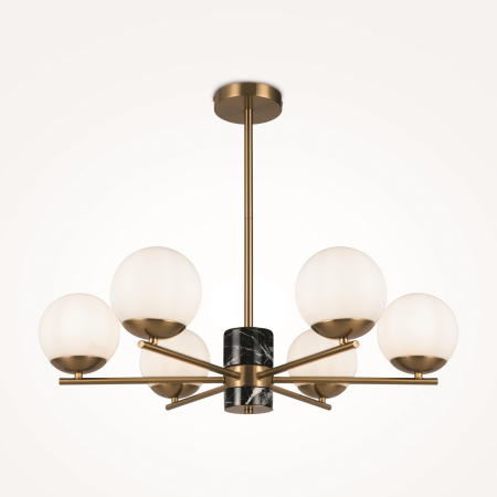 Corp de iluminat suspendat MARBLE, Metal Alamă, 60W, MAYTONI MOD187PL-06BS [2]