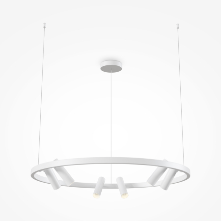 Corp de iluminat suspendat SATELLITE, Metal și acril Alb, 42W, MAYTONI MOD102PL-L42W [5]