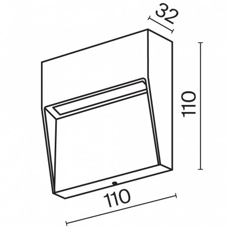 Produse - Aplica pentru scari LED Mane O047SL-L3W3K, 3W, 100lm, lumina calda, IP54, alba, Maytoni