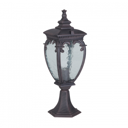 Stalp pentru exterior Fleur O414FL-01BZ, 1xE27, negru+transparent, IP44, Maytoni [1]