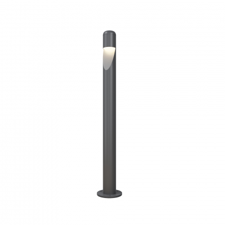 Iluminat exterior/gradina - Stalp pentru exterior LED Hagen O423FL-L5GF, 5W, 200lm, lumina calda, IP65, grafit, Maytoni