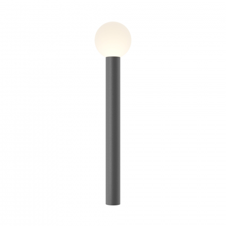 Iluminat exterior/gradina - Stalp pentru exterior Bold O598FL-01GR, 1xE27, gri+alba, IP54, Maytoni