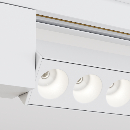 Spot pe Sina, 20W, Liniar, Maytoni, 1500lm, Lumina Neutra (4000 K), Orientabil, Alb [1]