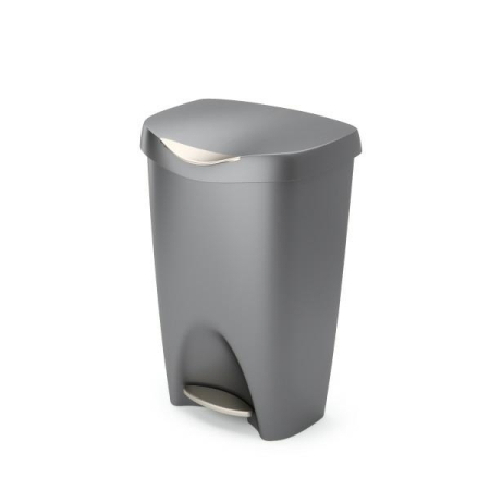 Produse - Coș de Gunoi Brim, Polipropilenă Reciclată Gri Satinat - Umbra