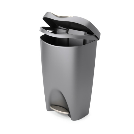 Coș de Gunoi Brim, Polipropilenă Reciclată Gri Satinat - Umbra [2]