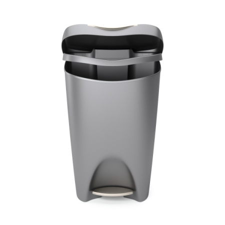 Coș de Gunoi Brim, Polipropilenă Reciclată Gri Satinat - Umbra [3]