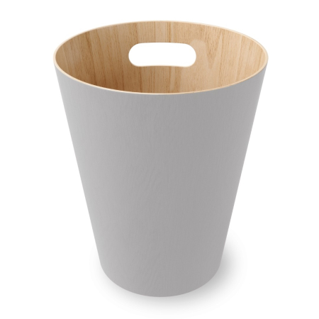 Coș de Gunoi Woodrow - Gri din Lemn Gri, 23x23x28cm, Umbra 082780-918 [1]