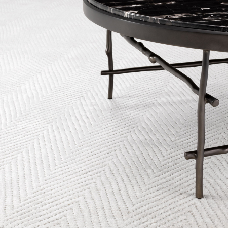 Covoare Living - Covor living / dormitor de lux alb ivoir Herringbone diverse dimensiuni | Eichholtz - 112478