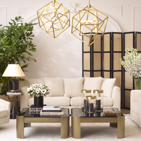 Covor living / dormitor de lux bej Orlando cu model geometric modern 300x200/400 cm | Eichholtz - 113924 [2]