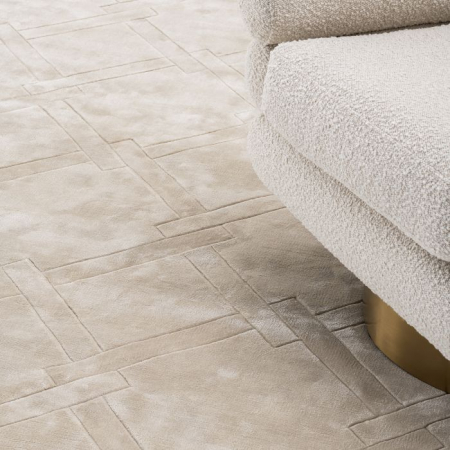 Covoare Living - Covor living / dormitor de lux crem Belle model geometric 300x200/400 cm | Eichholtz - 115011
