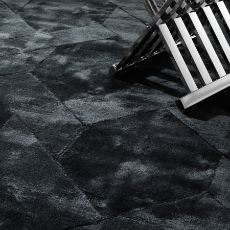 Covoare Living - Covor living / dormitor de lux gri grafit George cu model geometric, diverse dimensiuni | Eichholtz - 109760