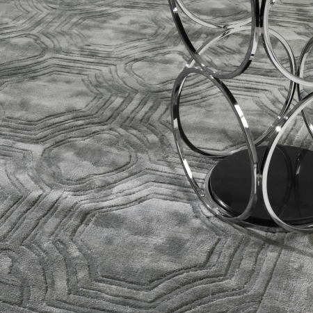 Covoare Living - Covor living / dormitor de lux gri Harris cu model geometric, diverse dimensiuni | Eichholtz - 109749