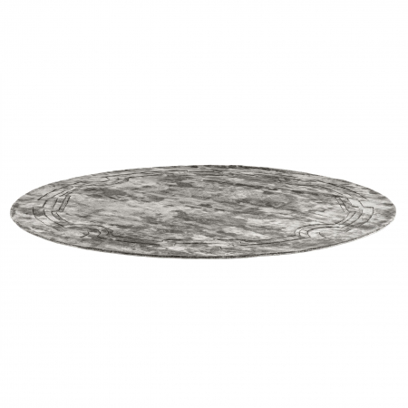 Covor living / dormitor de lux rotund gri/crem Palazzo Ø 280 cm tesut manual  | Eichholtz - 110587 [7]