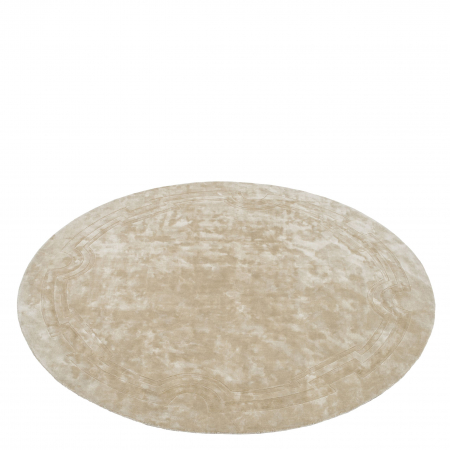 Covoare Living - Covor living / dormitor de lux rotund gri/crem Palazzo Ø 280 cm tesut manual  | Eichholtz - 110587