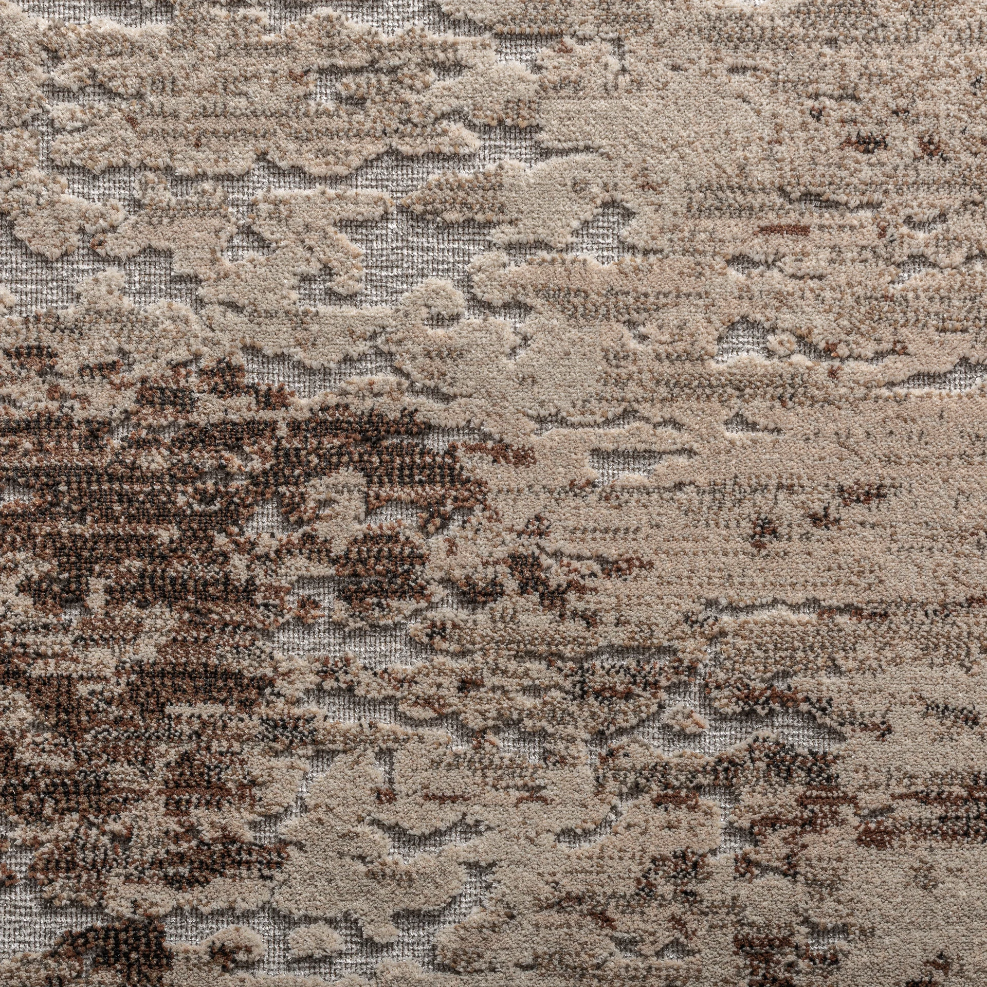 Covor din Poliester si Vascoza, Tonuri Maronii, 240x240 cm, Stil Contemporan - VicalHome 38278 [2]
