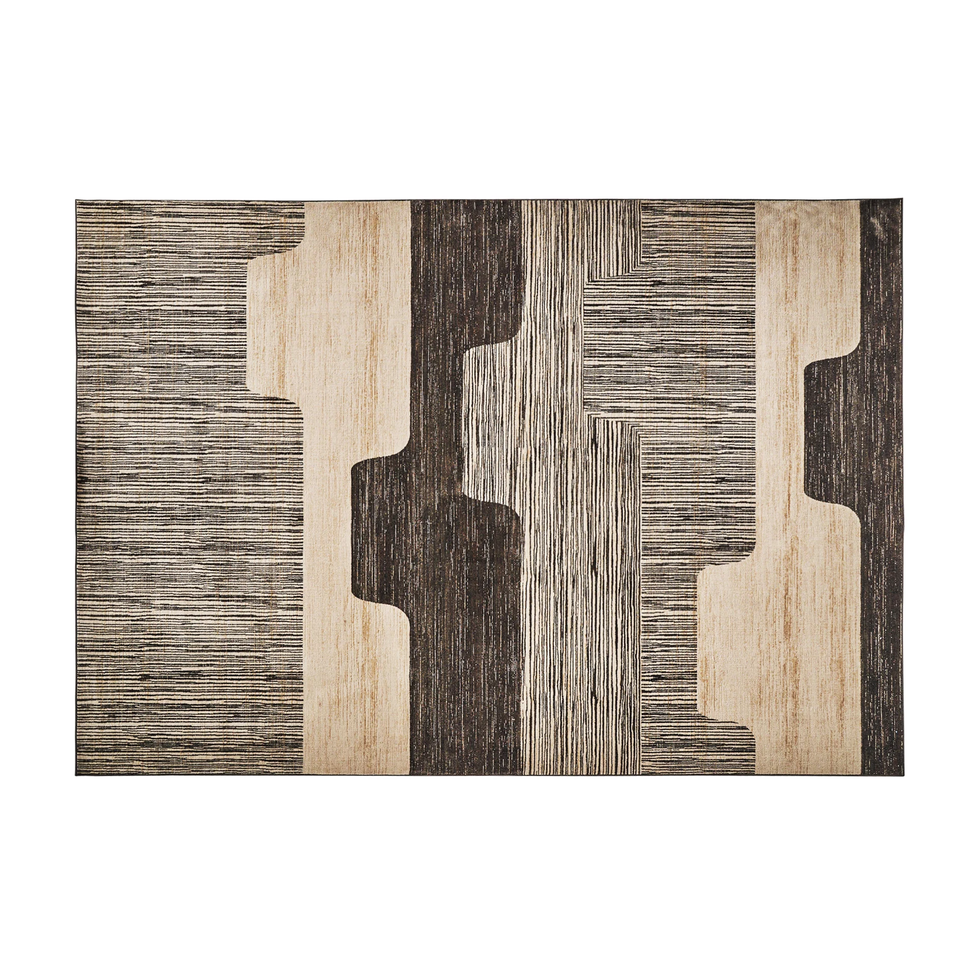 Produse - Covor din Vascoza si Poliester, Gri, 340x240 cm, Stil Colonial - VicalHome 33345