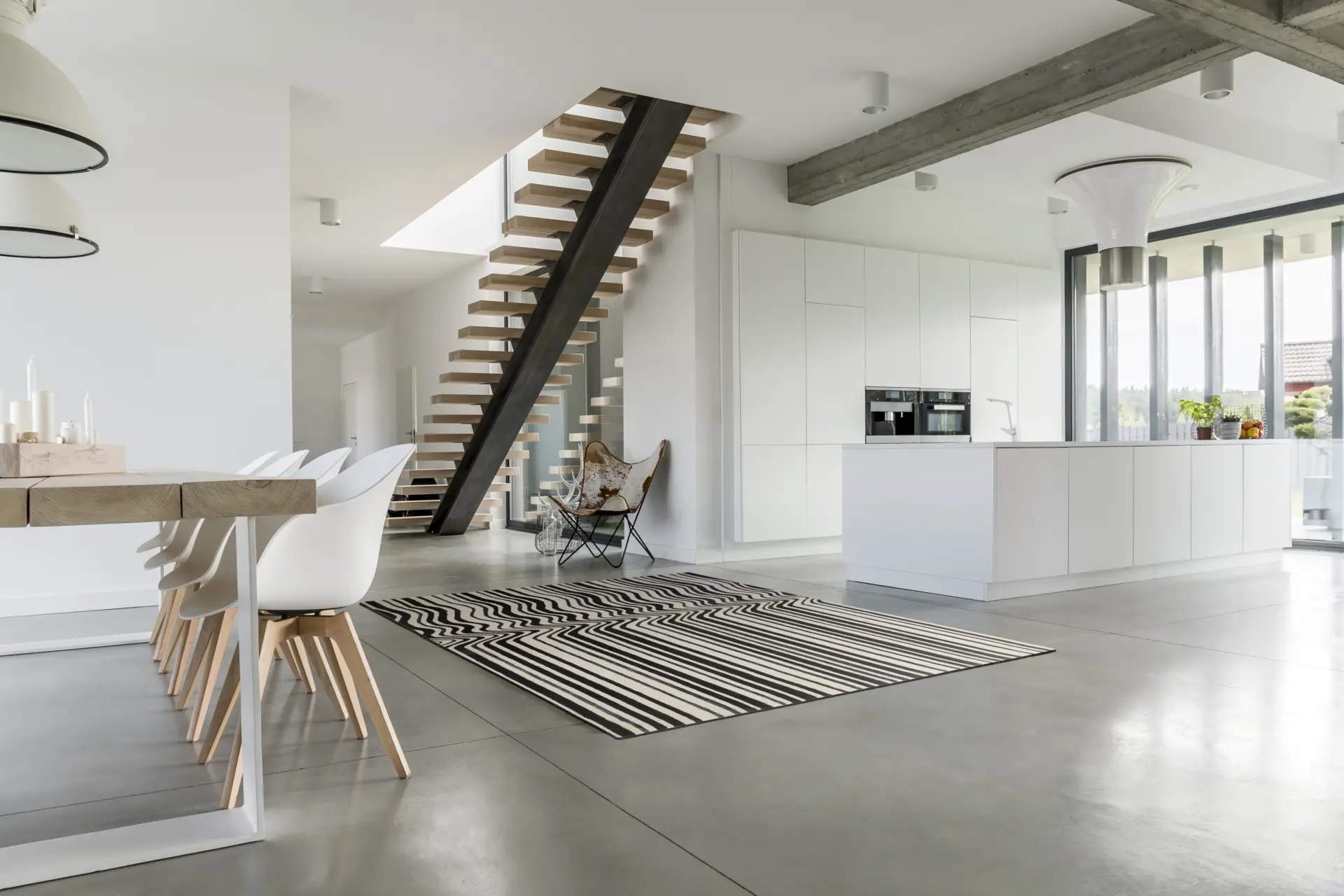 Covoare Living - Covor living / dormitor Draft Black (160x230 cm/200x300 cm) Carpet Decor