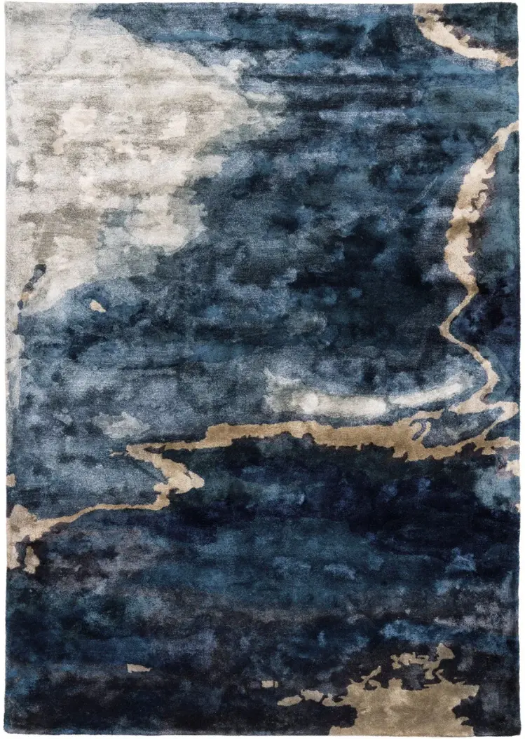 Covoare Living - Covor living / dormitor Escape Blue (160x230 cm/200x300 cm) Carpet Decor
