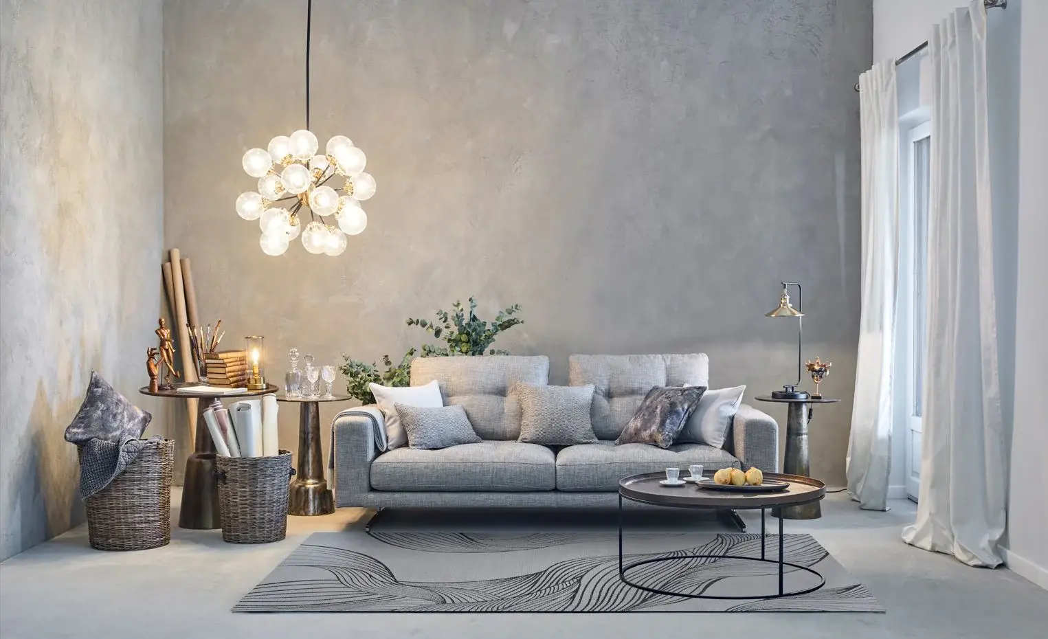 Covor living / dormitor Lipari Gray (160x230 cm/200x300 cm) Carpet Decor [5]