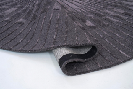 Covor living / dormitor Radius Dark Gray (⌀200 cm/⌀250 cm) Carpet Decor [1]