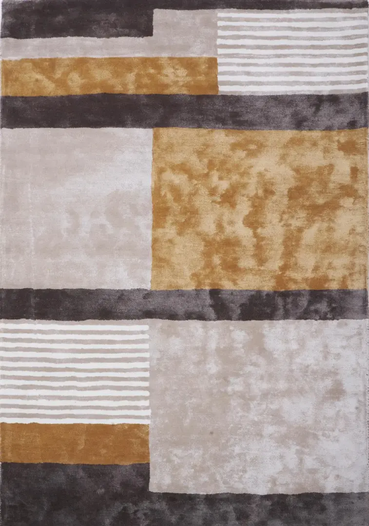 Covoare Living - Covor living / dormitor Retro Yellow (160x230 cm/200x300 cm) Carpet Decor