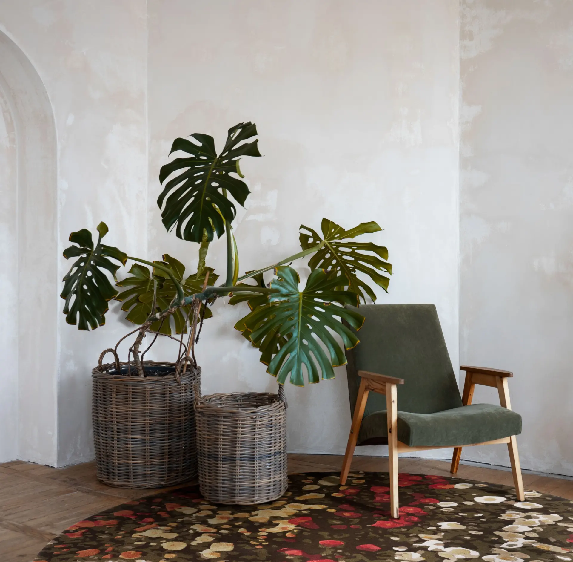 Covoare Living - Covor living / dormitor Spring Flowers (⌀200 cm/⌀250 cm) Carpet Decor