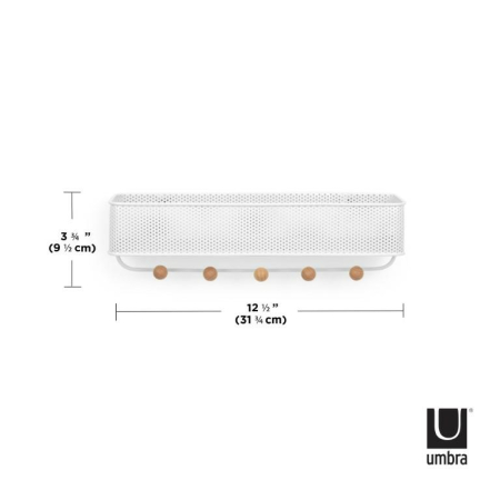 Cuier Alb, 32x9x9cm, Umbra 1004245-660 [5]