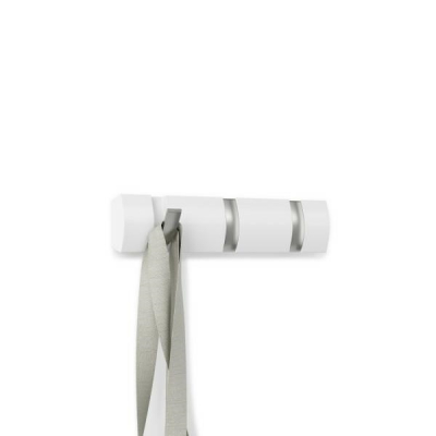 Cuier alb modern Katia cu 3,5 sau 8 carlige rabatabile, 318853-660 - King [1]