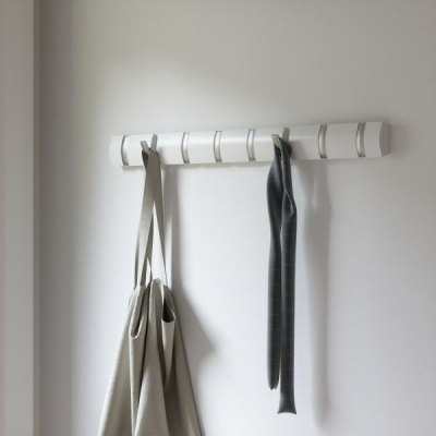Cuier alb modern Katia cu 3,5 sau 8 carlige rabatabile, 318853-660 - King [11]