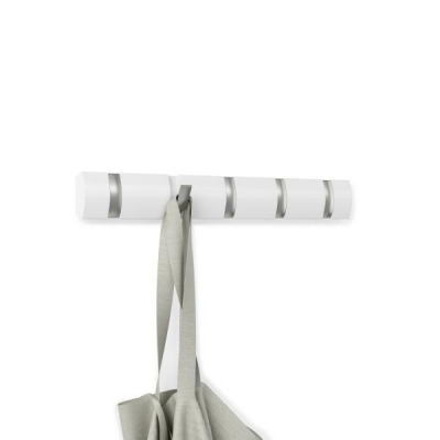Cuier alb modern Katia cu 3,5 sau 8 carlige rabatabile, 318853-660 - King [3]