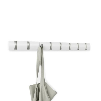 Cuier alb modern Katia cu 3,5 sau 8 carlige rabatabile, 318853-660 - King [8]