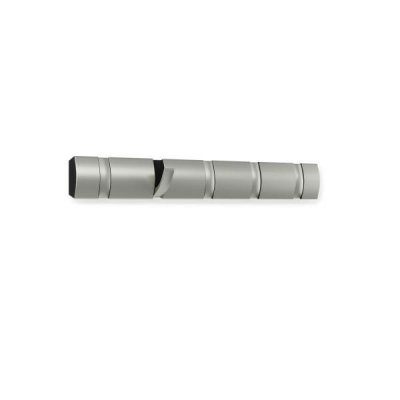 Cuiere - Cuier argintiu Katia design modern cu 5 carlige rabatabile, nichel, 318852-410 - King