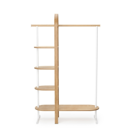 Cuier Bellwood 106x39x167 cm, Oțel Alb - Umbra [2]