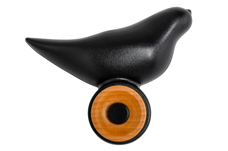 Produse - Cuier Bird 11x9x10 cm, Polipropilenă Negru Mat - King Home