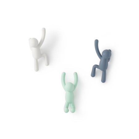 Produse - Cuier Buddy 7x6x18 cm, Granatowo, Zielono, Alb - Umbra