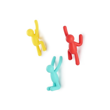 Produse - Cuier Buddy 7x8x18 cm, Roșu, Galben, Albastru - Umbra