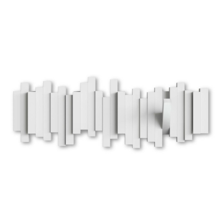 Produse - Cuier de perete UMBRA STICKS, 5 cârlige, alb