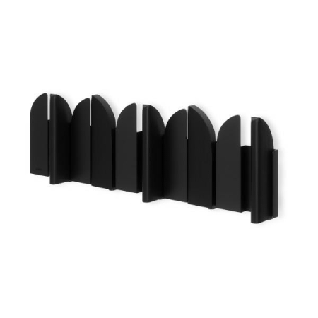Produse - Cuier Saloon 43x5,1x14 cm, Lemn de Fag Negru Mat - Umbra