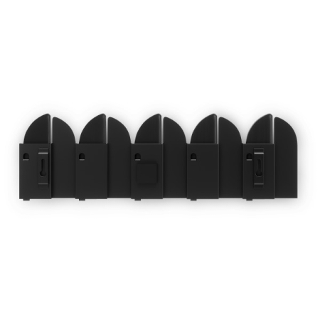 Cuier Saloon 43x5,1x14 cm, Lemn de Fag Negru Mat - Umbra [3]