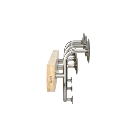 Cuier Melody 9 43x8x13 cm, Lemn și Metal Metalic - Umbra [2]