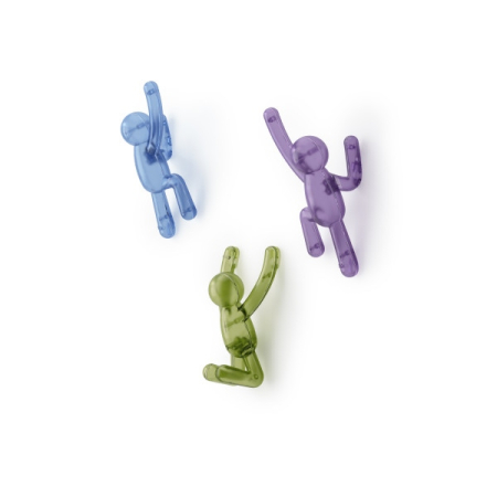 Cuier Buddy 8,9x7x16,5 cm, Plastic din Reciclare Multicolor - Umbra [2]