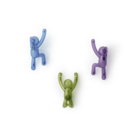 Produse - Cuier Buddy 8,9x7x16,5 cm, Plastic din Reciclare Multicolor - Umbra