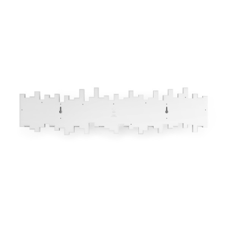 Cuier Sticks 8 72x5x18,4 cm, Plastic Reciclat Alb - Umbra [4]