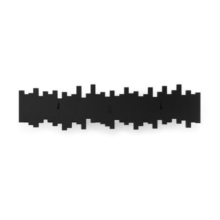 Cuier Sticks 8 72x5x18,4 cm, Plastic Reciclat Negru - Umbra [2]