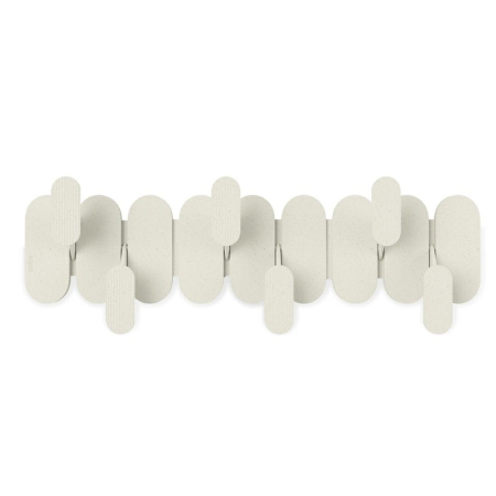 Produse - Cuier Tempo 47x6x16 cm, Plastic Reciclat și Fibră de Lemn Bej - Umbra