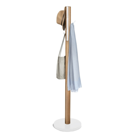 Cuier Flapper 40x40x168 cm, Lemn Alb - Umbra [2]