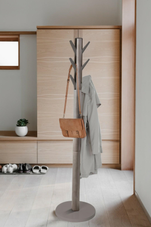 Cuier Flapper 40x40x168 cm, Lemn Gri - Umbra [3]