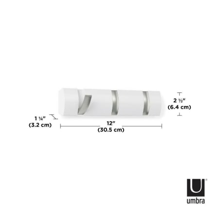 Cuier Flip 3, Alb - Umbra [5]