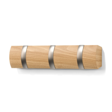 Cuier Flip 33x3x7,6 cm, Lemn Maro - Umbra [2]