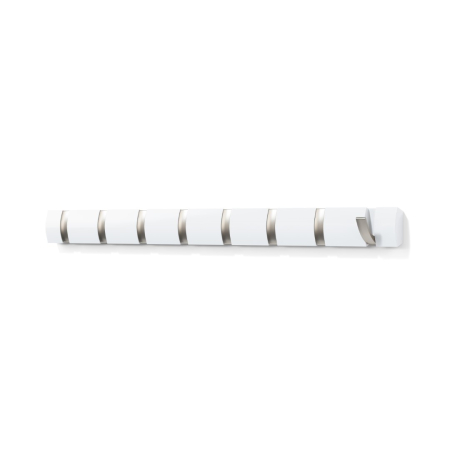 Cuier Flip 8 81,3x2,5x7,6 cm, Alb - Umbra [1]